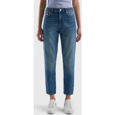 United Colors of Benetton Trousers & Shorts United Colors of Benetton Cropped High-waisted Jeans, 33, Blue, Women