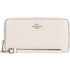 Coach Long Zip Around Wallet - White