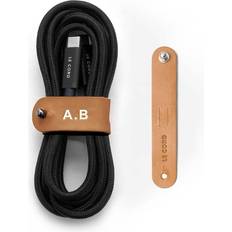 Cable Organizer Strap Natural