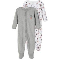 18-24M Prendas de noche Name It Infant Nightsuit 2-pack - Grey Melange (13192811)