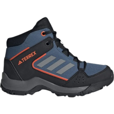 Blau Kinderschuhe Adidas Kid's Terrex Hyperhiker Mid Hiking Shoes - Wonder Steel/Grey Three/Impact Orange