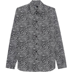 Leopardo Camicie The Kooples Leopard Print Shirt - Black