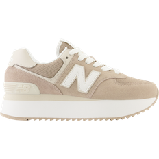 New Balance 574+ W - Driftwood/Timber Wolf/White