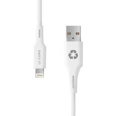 Le Cord Lightning - USB C M-M 1.2m - White 1.2m