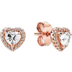 Pandora Pendientes Rose Corazones Brillantes Elevados 288427c01