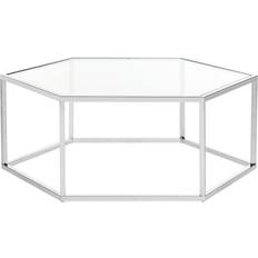 Glass - Silver Coffee Tables Safavieh Eliana Coffee Table 40x35"