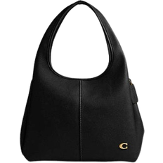 Coach Lana Shoulder Bag - Refined Pebble Leather/Brass/Black