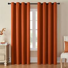 Gardiner & Tillbehör Shein 1pc Blackout Curtain, Eyelet Outdoor Curtain, Indoor Window Treatment, Solid Color Blend