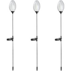 Garden & Outdoor Environment GlitzHome 36"H Set of 3 Solar Garden Stake Lights Flower