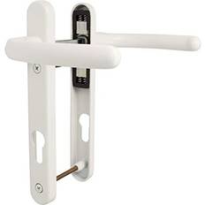 Building Materials Era UPVC White Windsor Door Handle 92mm PZ, Lever/Lever, 122mm Screw