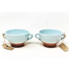 Verano Spanish Ceramics Rustic Pastel Half Dipped Terracotta Kitchen