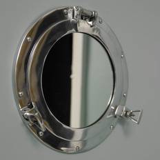 Transparent Mirrors Melody Maison Metal Porthole 28cm X 28cm Wall Mirror