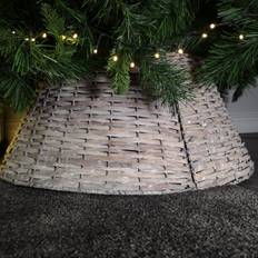 Decoris 28/57cm Everlands KD Willow Christmas Tree Skirt Wicker Christmas Tree Skirt