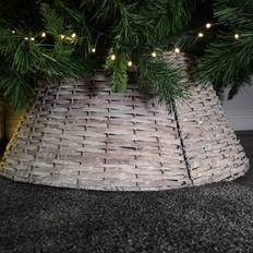 Weihnachtsbaumdecke Decoris Christbaumschmuck Weihnachtsbaumrock Holz 57 x 28 cm Weihnachtsbaumdecke