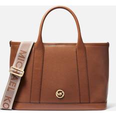 Michael Kors Women Messenger Bags Michael Kors Women's Luisa Medium Satchel Luggage Tan