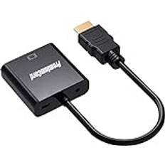 PremiumCord HDMI-zu-VGA-Konverter 1.3, HDCP 1.2, Unterstützt Full HD 1080p, Vergoldete Anschlüsse