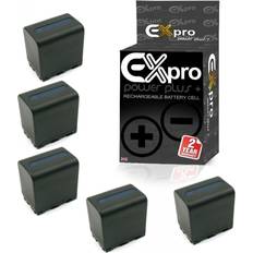 Ex-Pro Digital Camera Battery NP-FM90 x5 for Sony