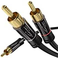 KabelDirekt 3m RCA Video Cable/Cord Subwoofer