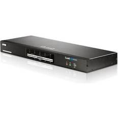 Aten cs1644 kvm-switch mit 4 ports für usb dvi mit tonübertragung usb 2.0-hub Schwarz 56.5 cm