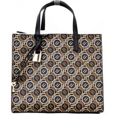 Marc Jacobs Mini Grind Signet Printed Leather Crossbody Tote Handbag Purse