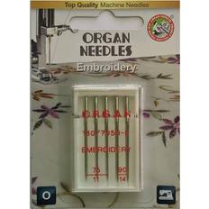 Sewing Machines MSB Organ Brother 5-Piece 75/11 and 90/14 Embroidery Sewing Machine Needles