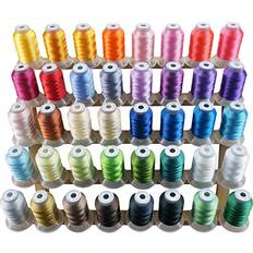 Sewing Machines New brothread 40 Brother Colors Polyester Embroidery Machine Thread Kit 500M