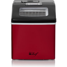 Ice Makers Deco Chef Countertop Ice Maker 40 lb/Day, Red with Extended Warranty Red/Black