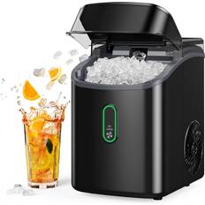 Ice Makers Silonn Nugget Ice Maker Countertop Silonn Pebble Ice Maker Machine with Self-Cleaning Function, 33lbs/24H, Ice Makers for Home/Kitchen/Office