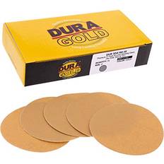 Dura-Gold Premium 180 Grit 3" Gold Hook & Loop Sanding Discs for DA Sanders Box of 30 Sandpaper Finishing Discs for Automotive and Woodworking