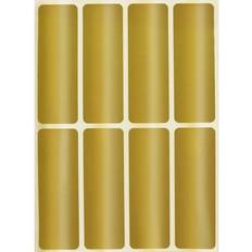 Gold Labels Royal Green 1x3 Labels for Color Coding, Metallic Write on 40 Pack