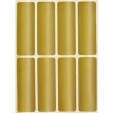 Gold Label Royal Green Metallic Gold Rectangle Labels 40 Pack