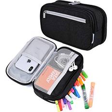 Black Desktop Organizers Yonzone Large Pencil Case Big Capacity Pencil Bag Pouch Pen Case