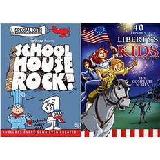 Movies Original 6-DVD Complete Series American Animated Schoolhouse Rock 30th Anniversary Edition Includes Every Song Ever Created! & Liberty's Kids 40 Episode Bundle