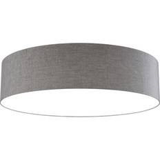 Beige Ceiling Flush Lights Müller LED Malea RGB CCT Taupe Ceiling Flush Light