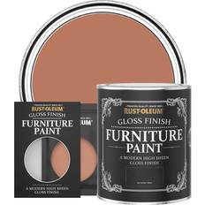 Paint Rust-Oleum Gloss Siena Wood Paint Red 0.75L