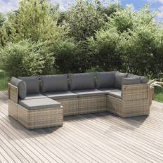 Utemöbler vidaXL dynor konstrotting Loungeset