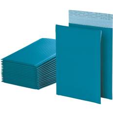 Quality Park Quality Park Bubble Mailers, 6 x 9 Shipping Envelopes, Water Resistant Blue Poly Padded Envelopes, Redi-Strip Peel Off Closure, 50 Per Box QUA85862