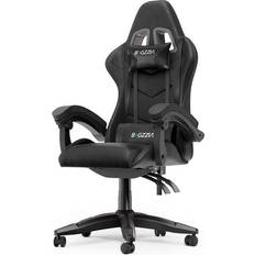 Gaming/Office with Headrest and Lumbar Support - Black