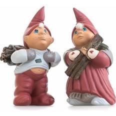 Klarborg Dekorationsfigurer Klarborg Christmas Couple 2012 Ludvig & Karla Red Dekorationsfigur 13cm 2stk