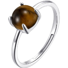 Tigers Eye Ring - Silver/Brown