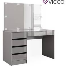 Vicco Sherry Grey Schminktisch 55x120cm