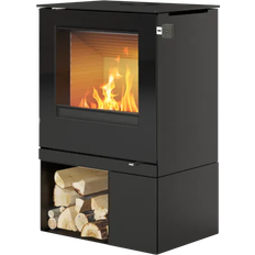 Rais Vedovner Rais Q-tee 2 Black with Low Plinth/Glass Door