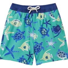 Crew Clothing Kid's Turtle Swim Shorts - Blue