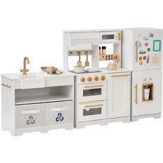 Pretend play kitchen accessories Teamson Kids Little Chef Atlanta Large Modular Play Kitchen