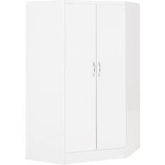 SECONIQUE Nevada White Gloss Wardrobe 143x183cm