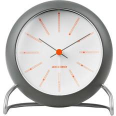 Arne Jacobsen Bankers Bordur Dark Grey Horloge de Table 11.3cm