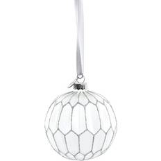 Lene Bjerre Navina Bauble White Décoration de Sapin de Noël 8cm