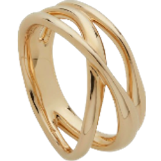 Monica Vinader Nura Cross Over Ring - Gold