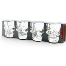 Kikkerland Skull Shot Glass 4.4cl 4pcs