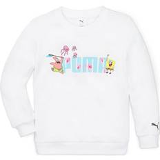 Recycled Materials Sweatshirts Puma Kid's X Spongebob Crew Sweatshirt - White